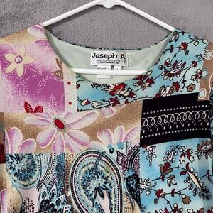 JOSEPH A qu'est-ce que c'est Top L Patchwork Print Y2K Vtg